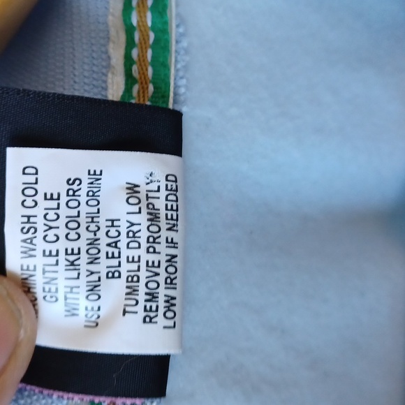 NWT Brazil Flag Warm Up Jacket Baby Blue Juniors Size XL LA Kitty - Picture 13 of 15